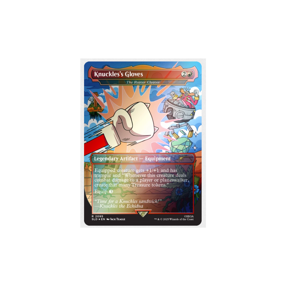 Magic: The Gathering Secret Lair X Sonic – Turbo Gear Foil