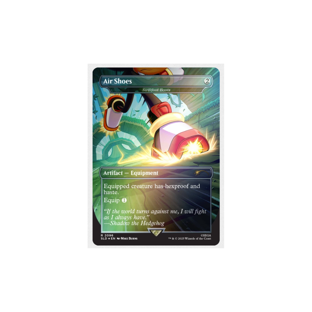 Magic: The Gathering Secret Lair X Sonic – Turbo Gear Foil