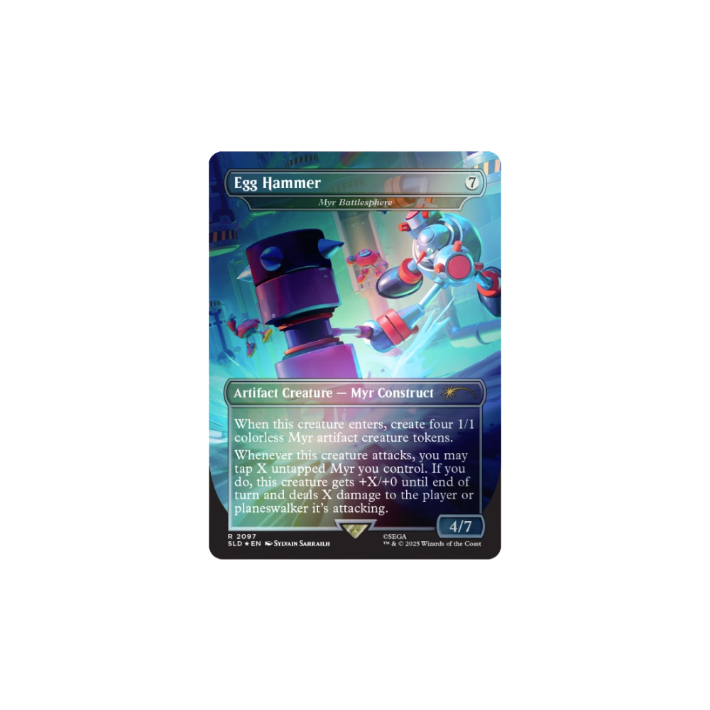 Magic: The Gathering Secret Lair X Sonic – Turbo Gear Foil