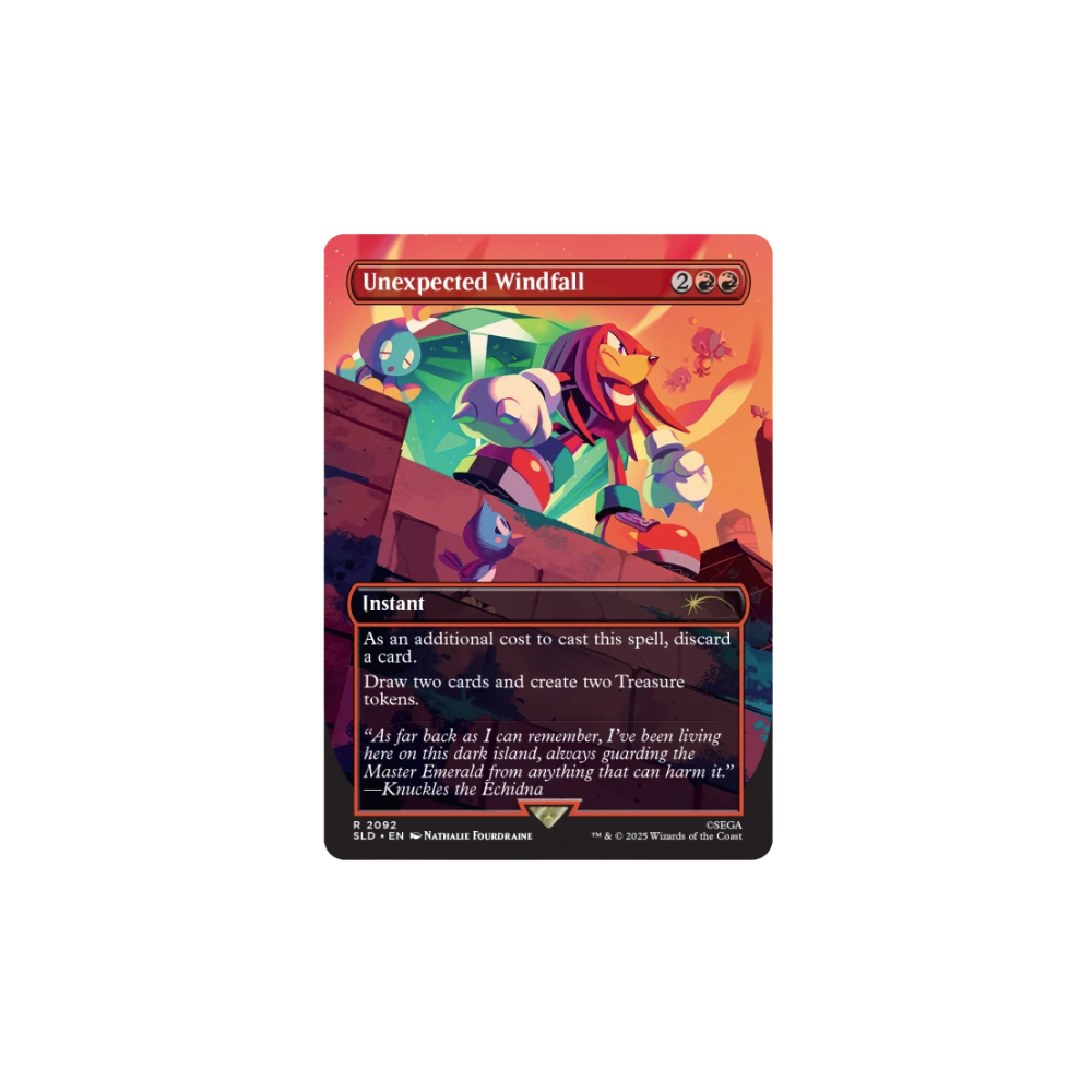 Magic: The Gathering Secret Lair X Sonic – Chasing Adventure Foil