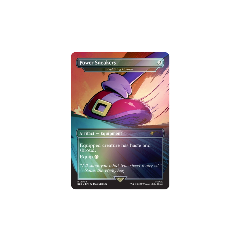 Magic: The Gathering Secret Lair X Sonic – Turbo Gear Foil