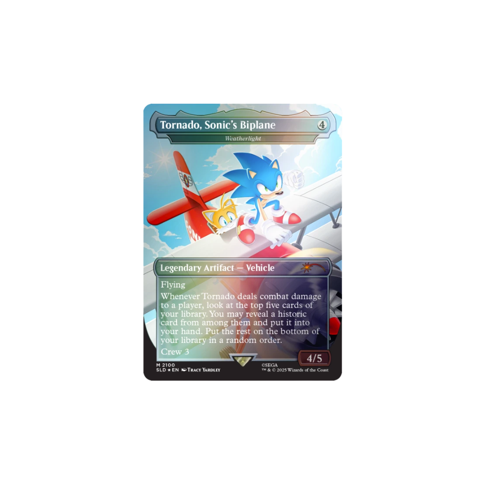 Magic: The Gathering Secret Lair X Sonic – Turbo Gear Foil