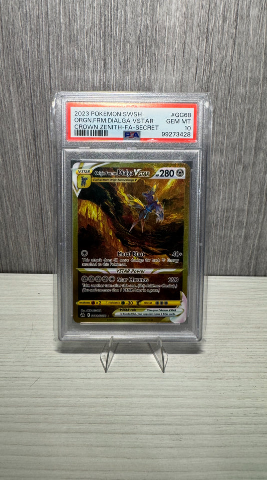 2023 Pokémon SWSH Origin Forme Dialga VSTAR Crown Zenith FA Secret PSA 10